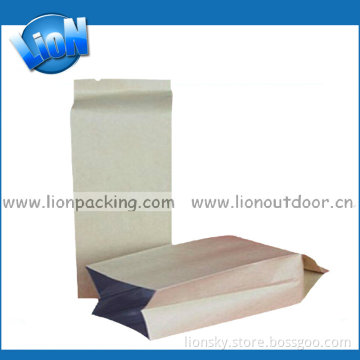 Gusset Stand up Kraft Paper Bag for Packing Food